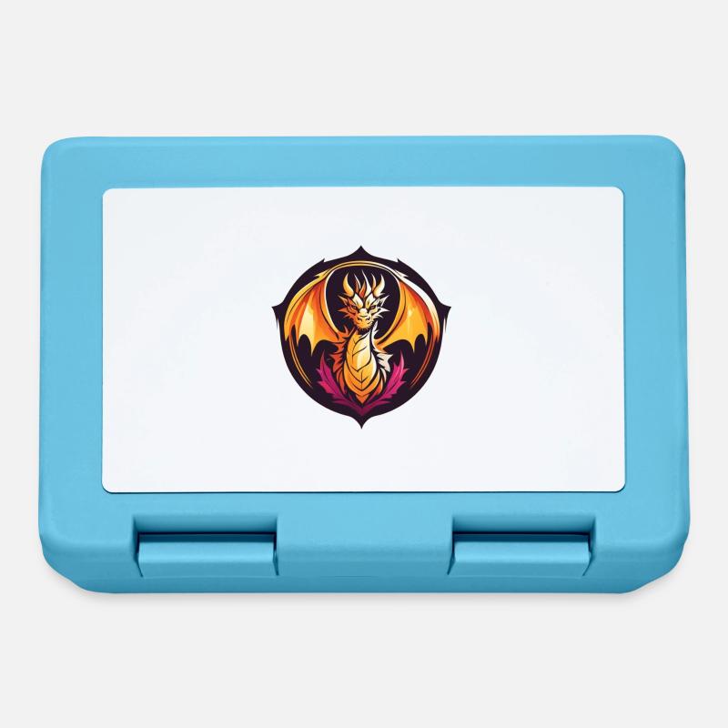 Dragon - Boîte à goûter - bleu saphir