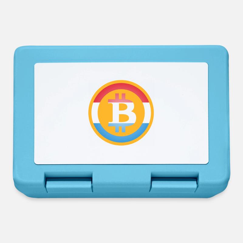 Bitcoin Luxembourg - Boîte à goûter - bleu saphir