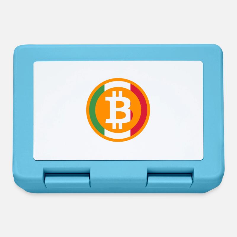 Bitcoin Italie - Boîte à goûter - bleu saphir