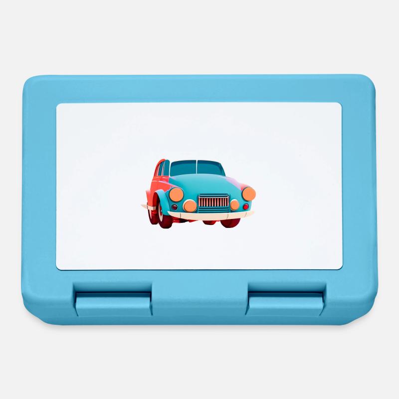Vieille voiture abstraite - Boîte à goûter - bleu saphir