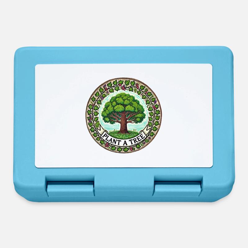 Planter un arbre - Boîte à goûter - bleu saphir