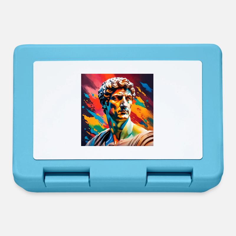 Michelangelo David coloured - Lunchbox - sapphire blue