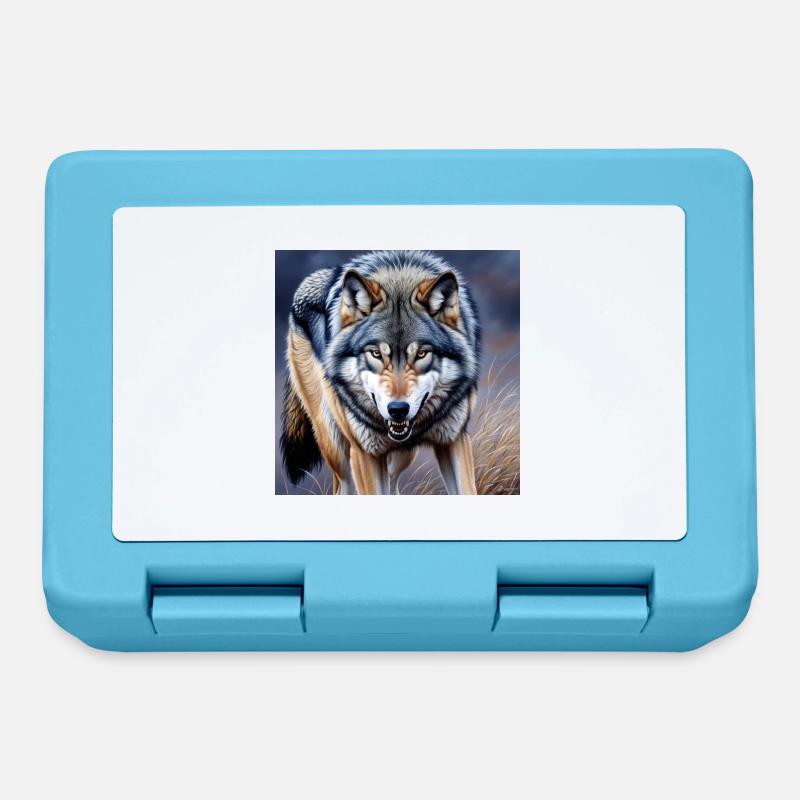 Wolf - Lunchbox - sapphire blue