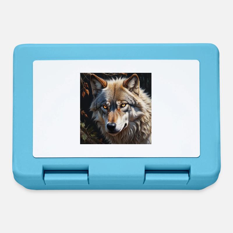 Wolf - Lunchbox - sapphire blue
