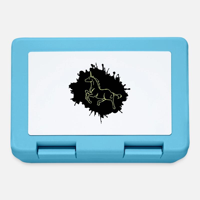 Unicorn blobs - Lunchbox - sapphire blue