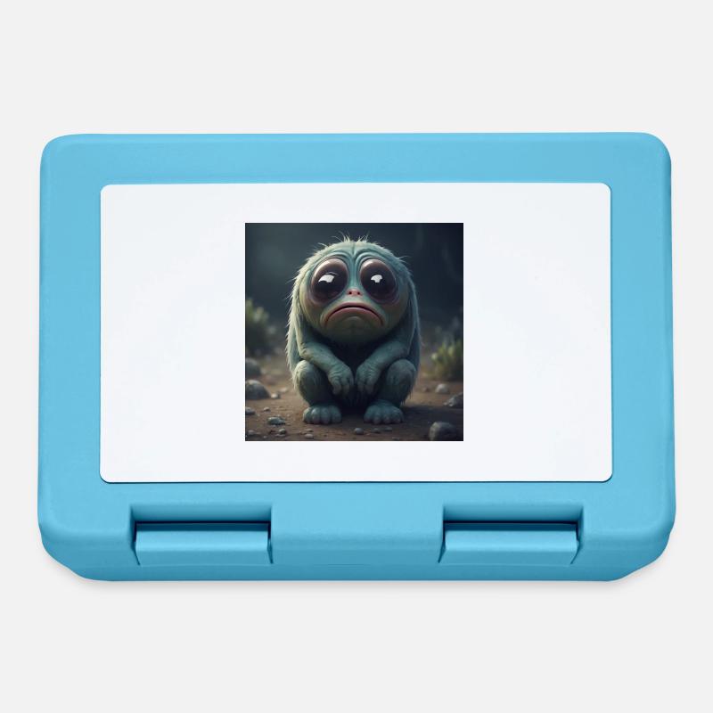 Sad creature - Lunchbox - sapphire blue