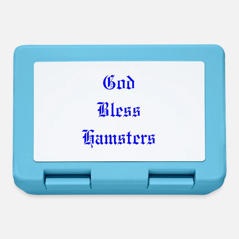 GodBlessHamsters - Lunchbox - sapphire blue