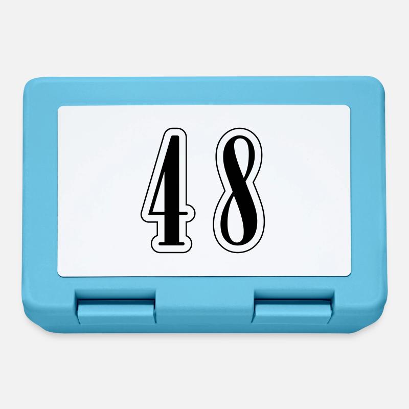 48 Number symbol - Lunchbox - sapphire blue