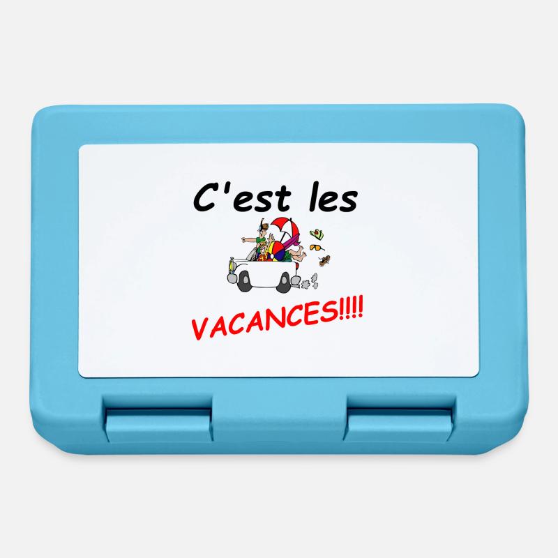 vacances - Boîte à goûter - bleu saphir