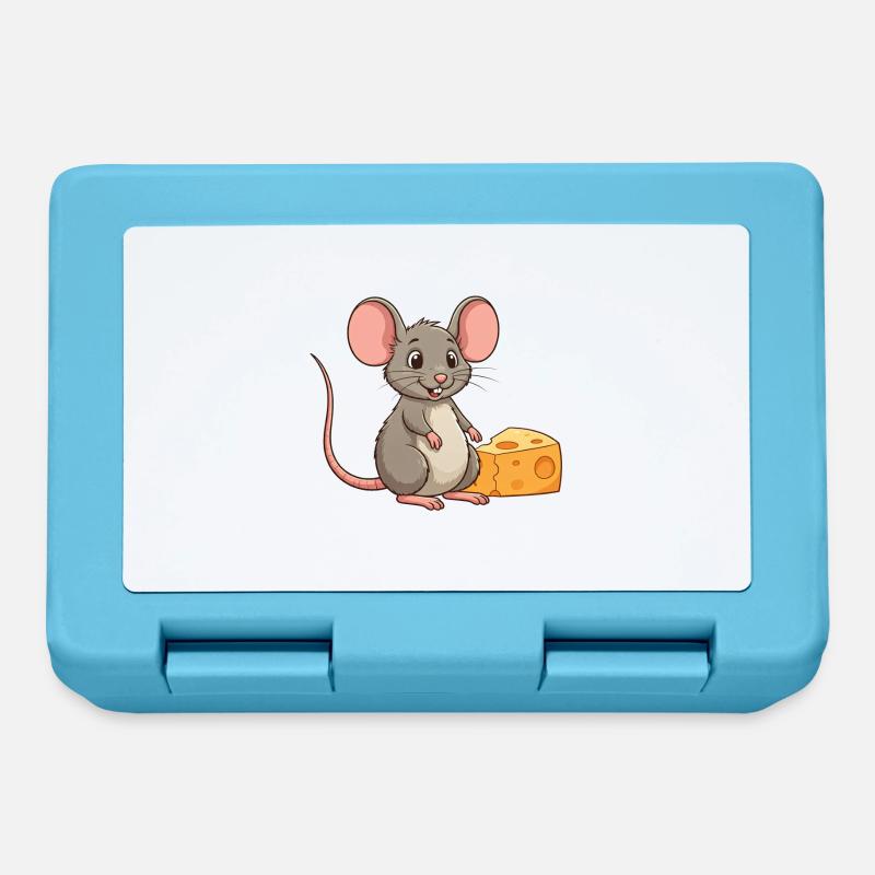 Souris - Boîte à goûter - bleu saphir