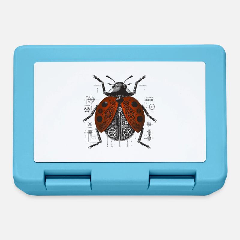 Coccinelle - Boîte à goûter - bleu saphir