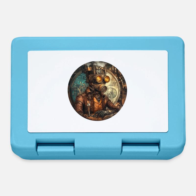 Steampunk technology: Retro meets future - Lunchbox - sapphire blue