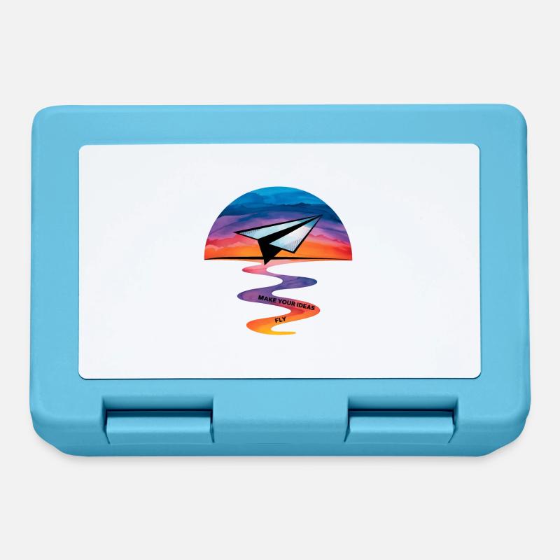 Make Your Ideas Fly - Lunchbox - sapphire blue