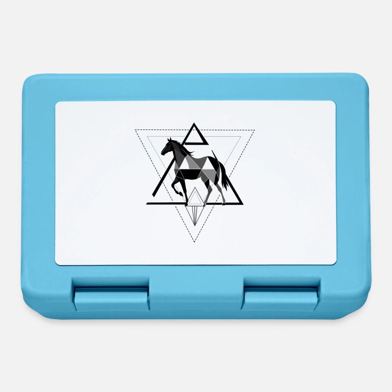 Cheval - Boîte à goûter - bleu saphir
