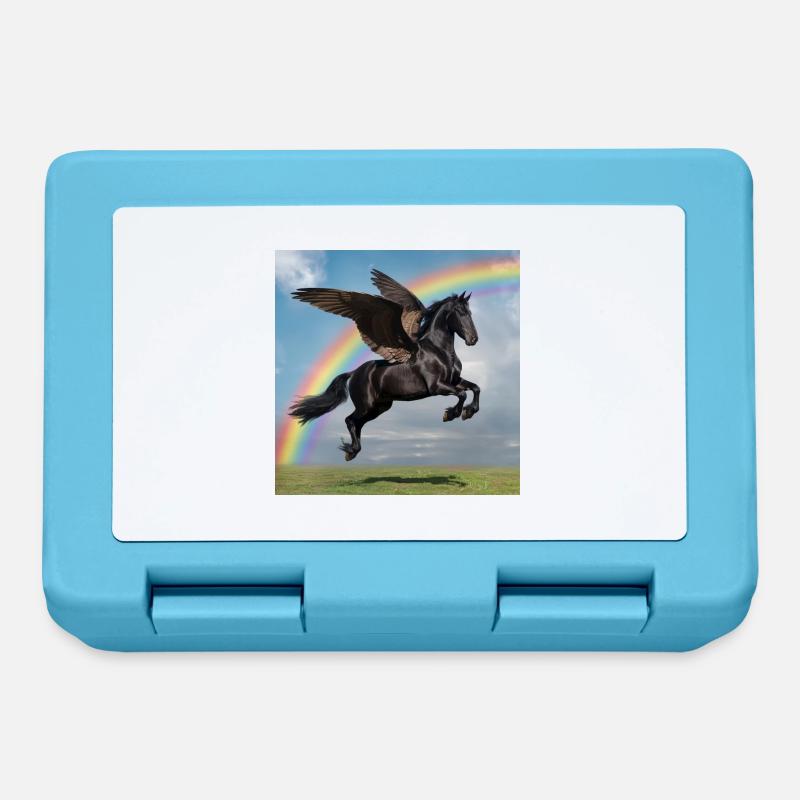 Rainbow Pegasus - Brotdose - Saphirblau