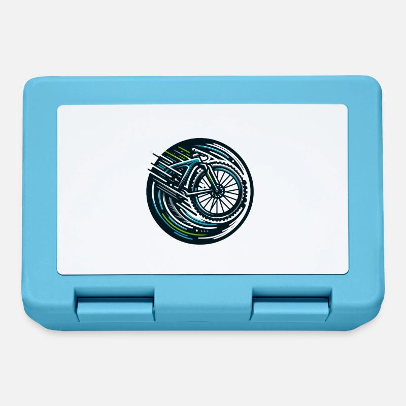 A logo for cyclists - Lunchbox - sapphire blue