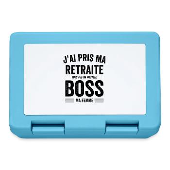Funny Man Retirement Gift Idea for a Mar - Lunchbox - sapphire blue - Front