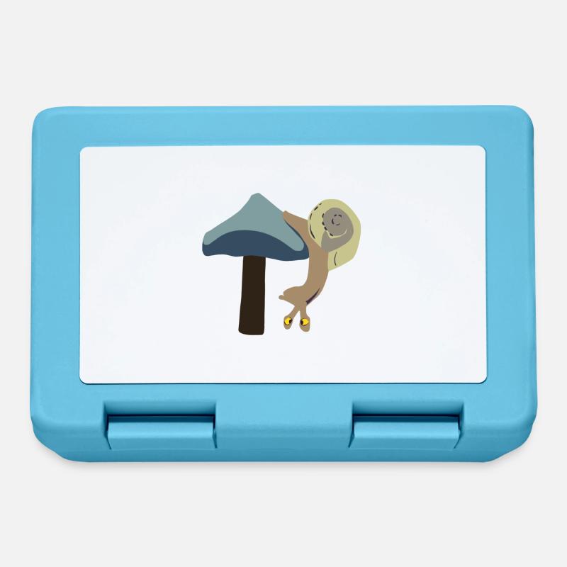 Snail upside down - Lunchbox - sapphire blue
