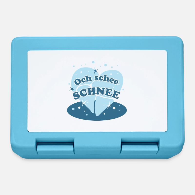 Och schee Schnee - Brotdose - Saphirblau