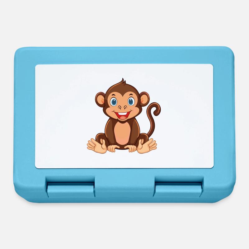 Monkey-strong fun guaranteed! - Lunchbox - sapphire blue