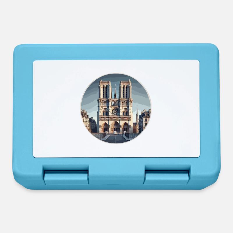 Notre Dame de Paris - Boîte à goûter - bleu saphir