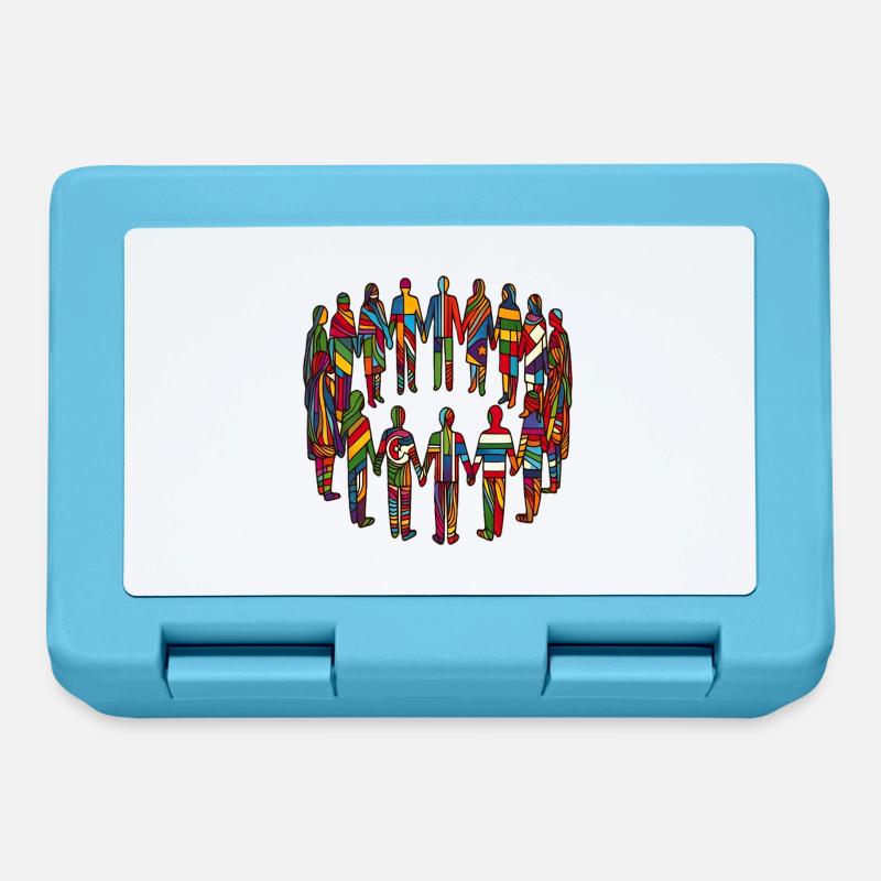 Unity in Diversity – Strong Together - Lunchbox - sapphire blue