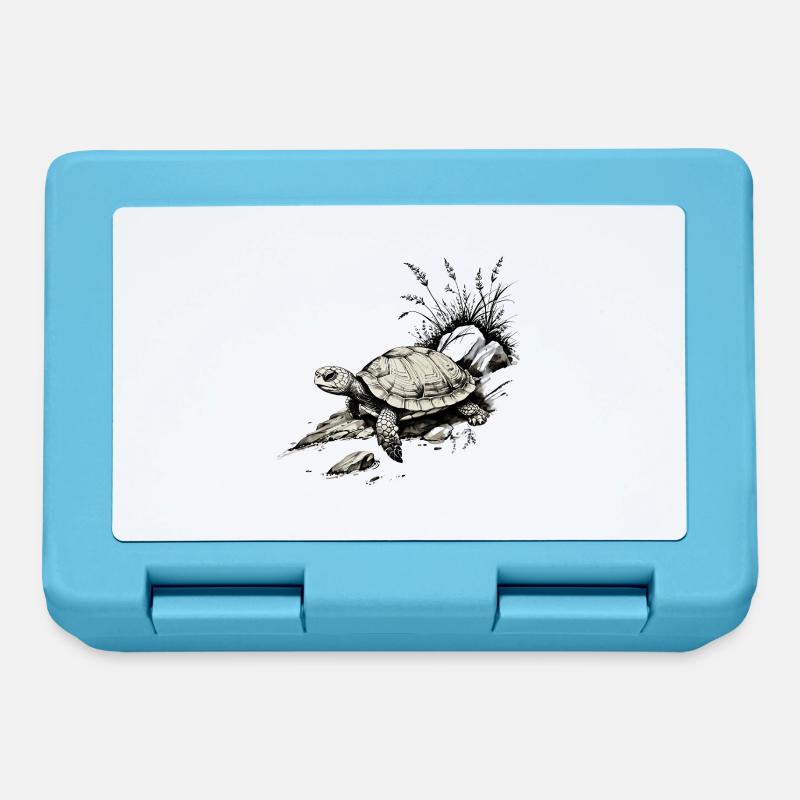 Turtle - Lunchbox - sapphire blue