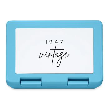 Vintage 1947 Birthday - Lunchbox - sapphire blue - Front