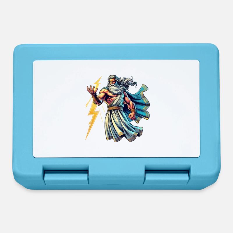 Bande dessinée Zeus - Boîte à goûter - bleu saphir