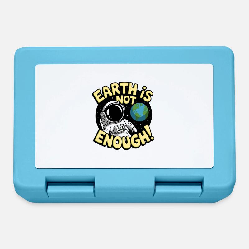 Earth Is Not Enough - Lunchbox - sapphire blue