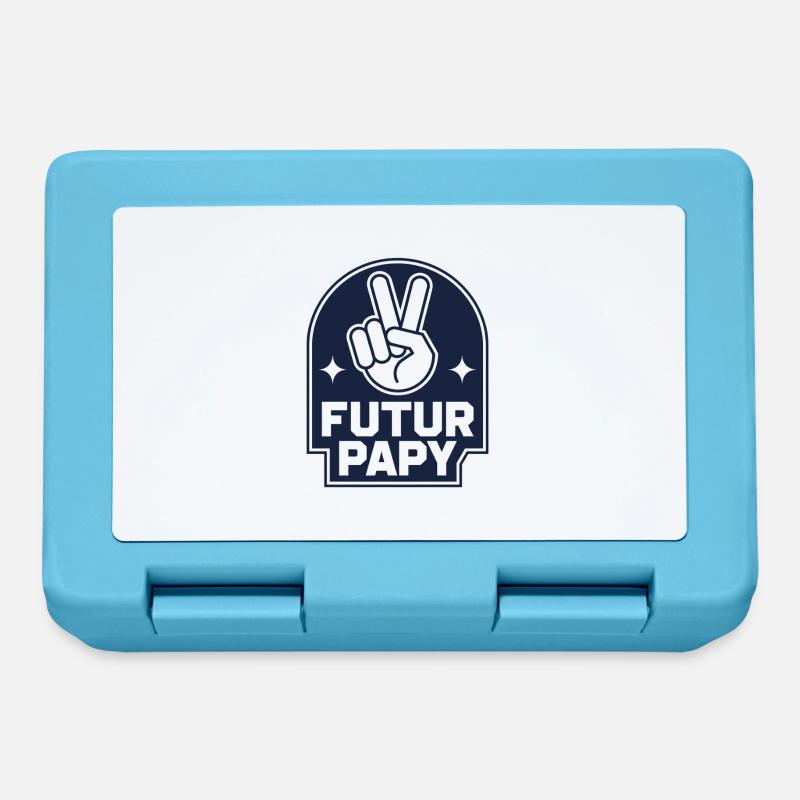 Futur Papy 2025 - Boîte à goûter - bleu saphir