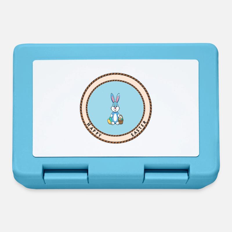 Happy Easter - Lunchbox - sapphire blue