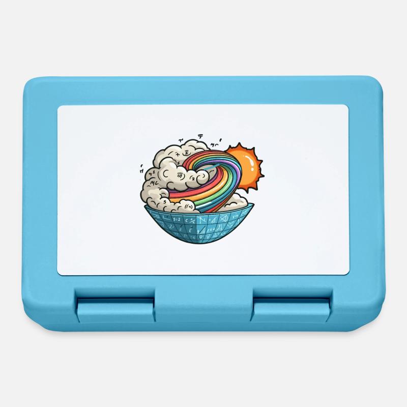 Mathematical Vortex Sun - Lunchbox - sapphire blue