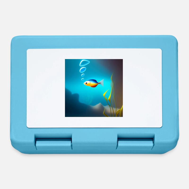 Poisson - Boîte à goûter - bleu saphir