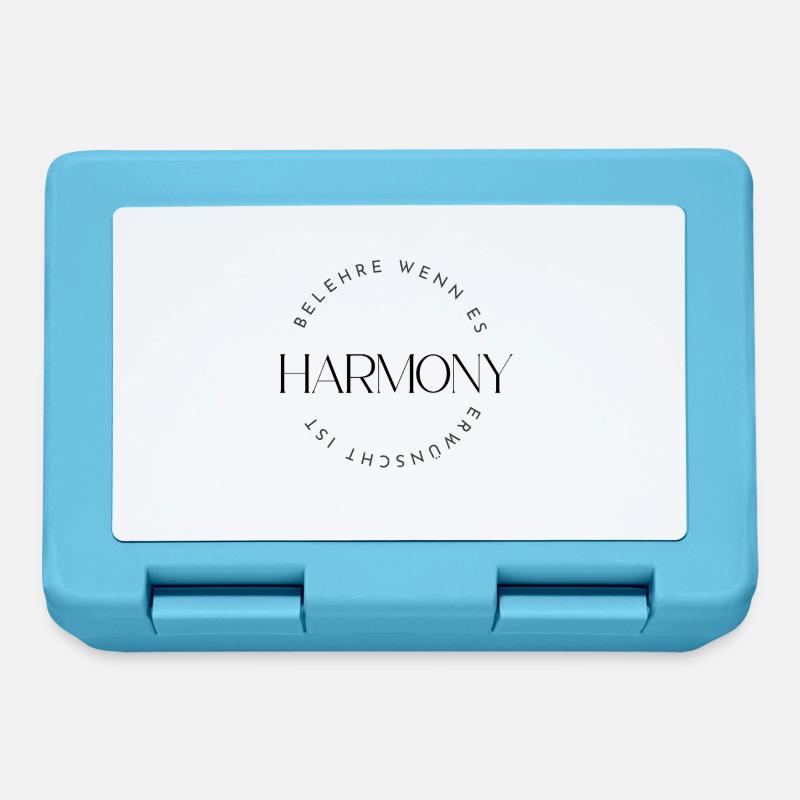 Sagesse Harmonie - Enseignez si vous le souhaitez - Boîte à goûter - bleu saphir