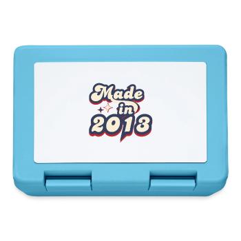 Made in 2013 retro - Lunchbox - sapphire blue - Front