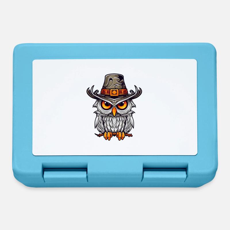 Magic Owl - Lunchbox - sapphire blue