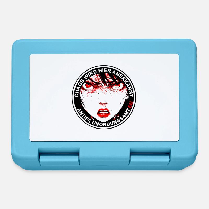 Antifa Disorder Office - Lunchbox - sapphire blue