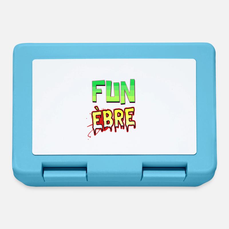 FUN ÈBRE ! - Boîte à goûter - bleu saphir