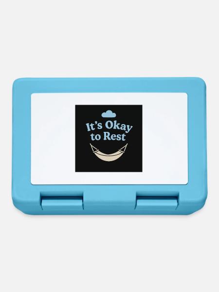 It’s Okay to Rest – Mental Health Shirt - Brotdose - Saphirblau