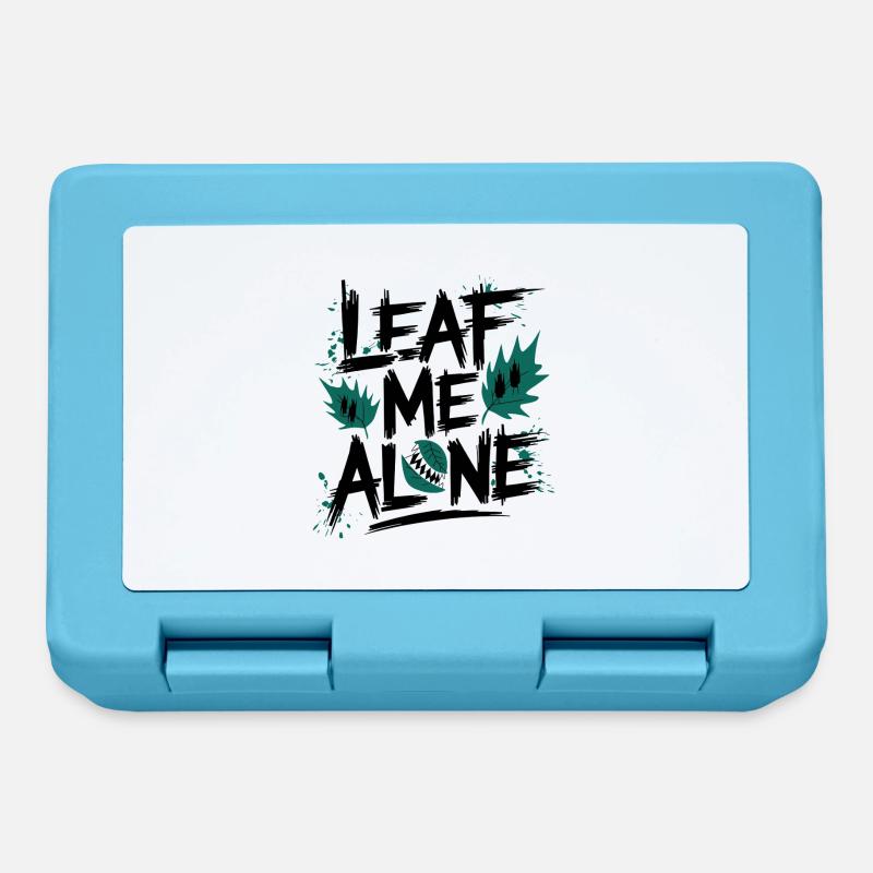 Leaf Me Alone - Lunchbox - sapphire blue