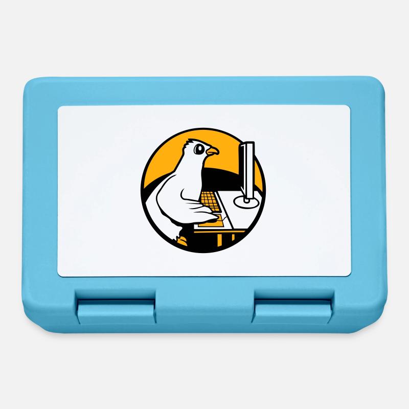 Pigeon Works Office Computer Keyboard Mouse Gamer - Lunchbox - sapphire blue