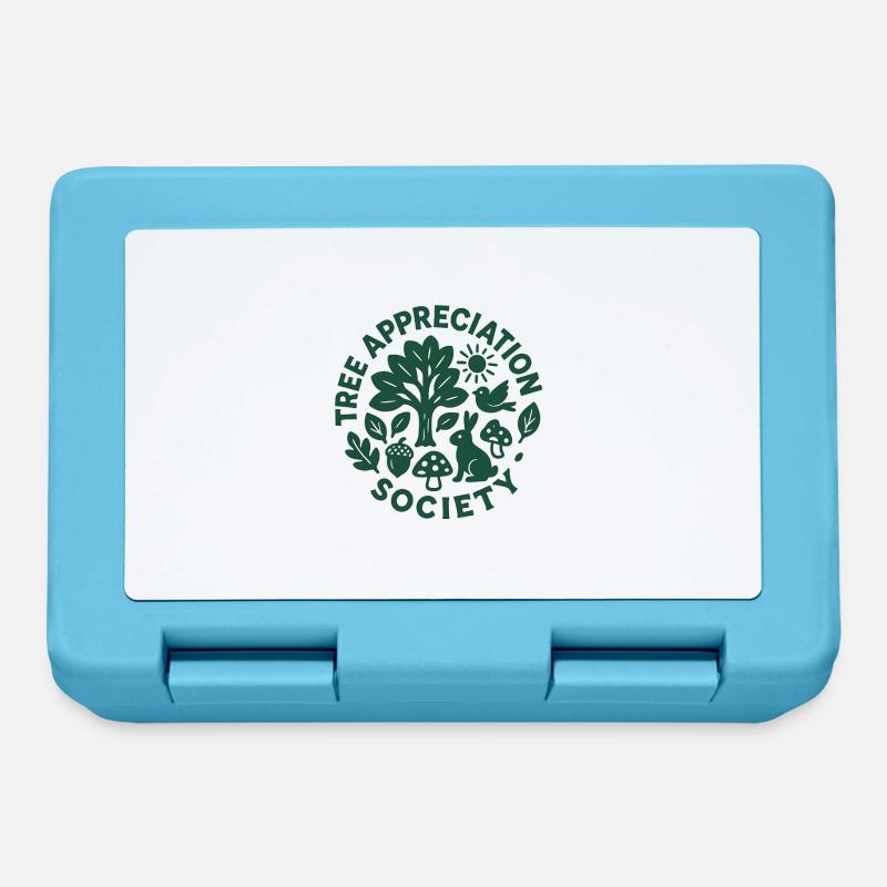 Tree Lover - Tree Appreciation Society - Lunchbox - sapphire blue