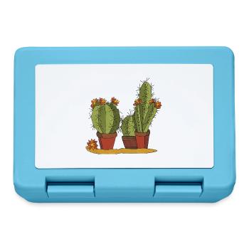Flowers - Lunchbox - sapphire blue - Front
