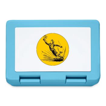 Goalkeeper (black and yellow) - Lunchbox - sapphire blue - Front