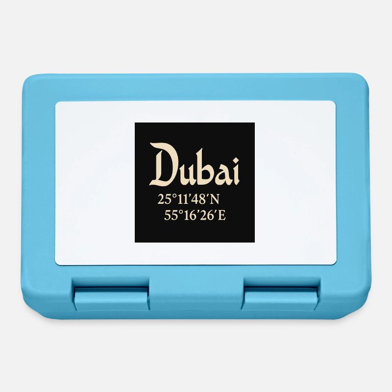 Coordonnées Dubaï Burj Khalifa - Boîte à goûter - bleu saphir
