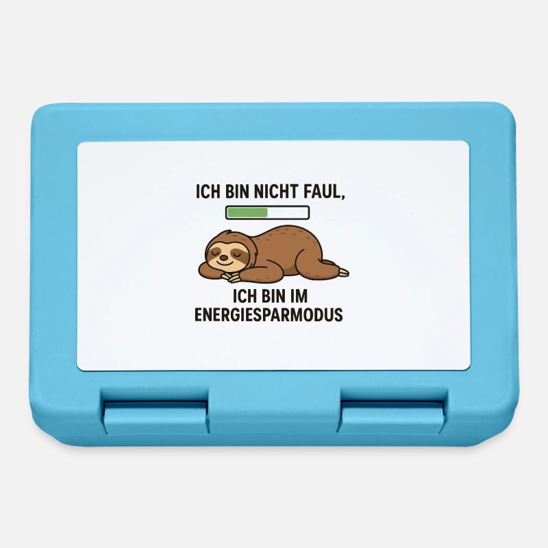 Sloth in power saving mode - Lunchbox - sapphire blue