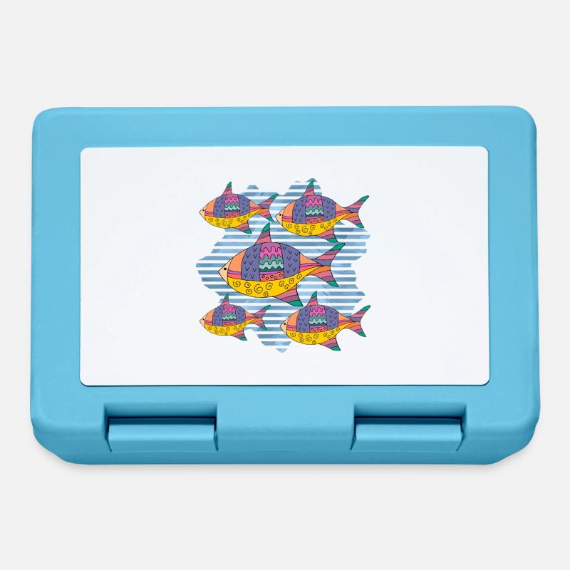 Poisson - Boîte à goûter - bleu saphir