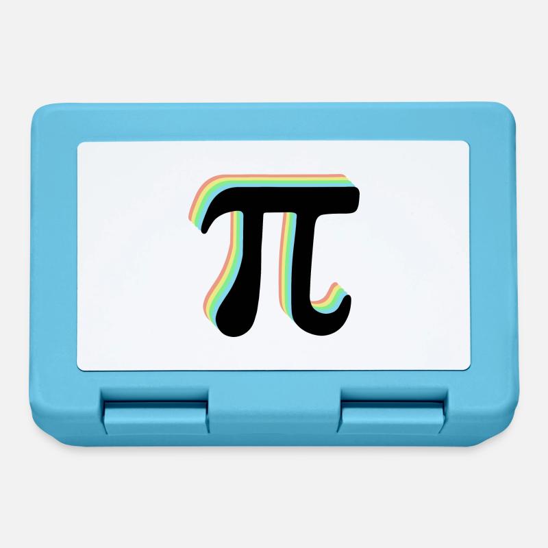 Math Pi-Symbol Pi - Brotdose - Saphirblau