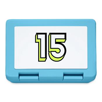 15. 15 YEARS. 15th ANNIVERSARY. BIRTHDAY 15 YEARS. - Lunchbox - sapphire blue - Front